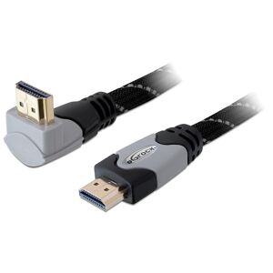 Delock 270° Vinklet Hdmi Kabel - Uhd 4k/30hz  - Grå - 1 M