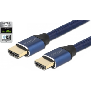 DeLOCK Ultra High Speed Certificeret Hdmi 2.1 Kabel - 8k - Blå - 3 M