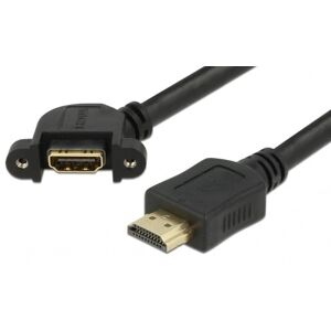 DeLOCK Hdmi 2.0 Han/hun Mount Adapter - 4k/30hz  - Vinklet - 1 M