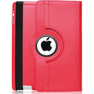 Apple Ipad Air 1/2, Ipad 9.7 2017/2018 - Roterende Cover - Rød