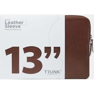 Trunk Macbook Pro/air Leather Sleeve - Brun - 13