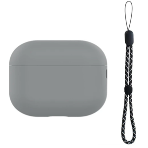 Apple Airpods Pro 2 Gen. Silikone Cover Med Snor - Grå