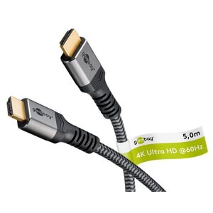 Goobay High Speed Hdmi 2.0 Kabel - 4k/60hz - 5 M - Grå