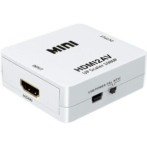 Hdmi Til Composite + Phono (Scart) Converter - Hvid