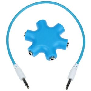 Minijack Multi Splitter Kabel - 0.2 M - Blå