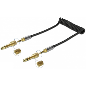 Delock Spiral Minijack 3.5 Mm / Jack 6.35 Mm Kabel - 5 M