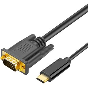 Usb-C Til Vga Kabel - Sort - 1 M