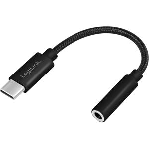 Logilink Usb-C Til 3.5 Mm Lydadapter - Dac - Sort