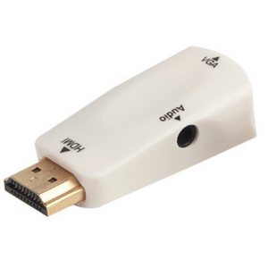 Hdmi Til Vga Adapter - Hvid