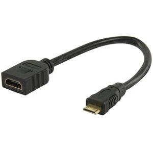 Mini Hdmi Han Til Hdmi Hun 2.0 Adapterkabel - 0.20 M