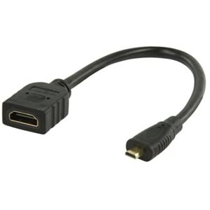 Micro Hdmi Han Til Hdmi Hun 2.0 Adapterkabel - 0.20 M