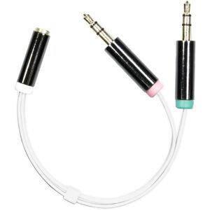 High Quality Minijack Headset Adapter - Hvid