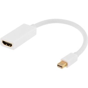 Mini Displayport Til Hdmi Adapterkabel - 4k - Hvid - 0.20 M