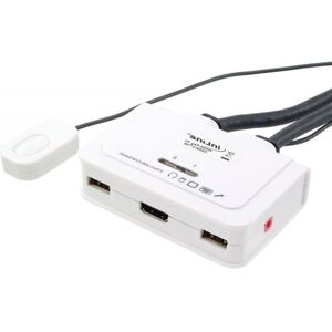 Kabel Kvm Switch - 2 Vejs - Hdmi - Usb Med Lyd