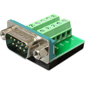 DeLOCK Terminal Block Adapter - Seriel 9 Pin Han Til Terminal Block