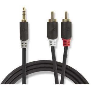 Nedis - High Quality Minijack Til 2xphono Kabel - 2 M