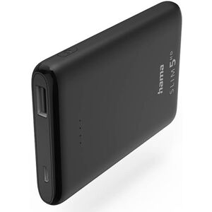 Hama Powerbank Slim - 5000mah - Sort