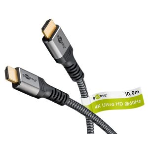 Goobay High Speed Hdmi 2.0 Kabel - 4k/60hz - 10 M - Grå