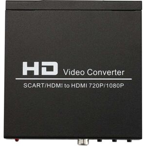 Scart+hdmi Til Hdmi Hd Konverter Og Switch - Sort