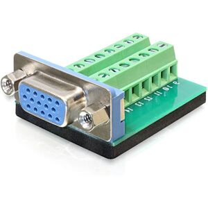 DeLOCK Terminal Block Adapter - Vga 15 Pin Hun Til Terminal Block