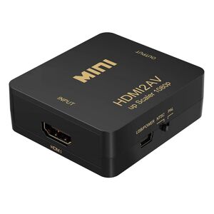 Hdmi Til Composite + Phono (Scart) Converter - Sort