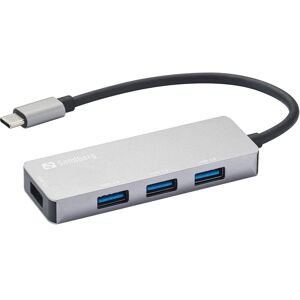 Sandberg Usb-C Hub Til 4x Usb-A 3.0/2.0 - Grå