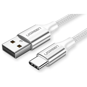 Premium Usb-C 3.1 Kabel - Nylon & Aluminium - Sølv - 1.5 M