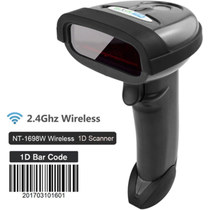 Trådløs Stregkode Scanner 1d 2.4ghz