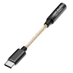 Usb-C Til 3.5 Mm Hifi Audio Konverter - Dac - 32bit/384 Khz