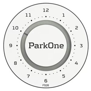 Parkone 2 Elektronisk P-Skive - White