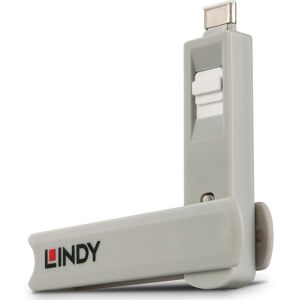 Lindy Usb-C 3.1 Pc Port Blocker - 4 Låse / 1 Nøgle - Hvid