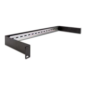 Delock 19″ Din Rail Panel 1u - Sort