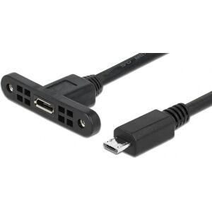 DeLOCK Micro-B Usb 2.0 Han/hun Mount Adapter Kabel - 0.25 Cm