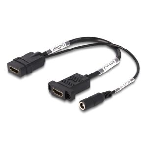 Delock Hdmi Adapter Kabel - Hun/hun - 4k/60hz - Dc Strøm