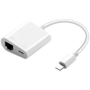 Apple Lightning Til Rj45 Adapter Kabel - Hvid