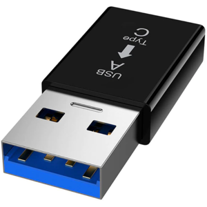 Usb 2.0 Han Til Usb-C 3.1 Hun Adapter - Sort