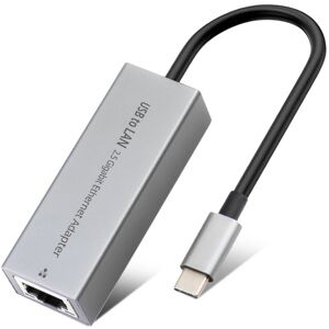 Usb-C 3.1 Til Rj45 Netværks Adapter - 2500 Mbps - Sølv