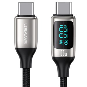 Usb-C Pd Fast Charging Display Kabel - 100w - Sølv - 1.2 M