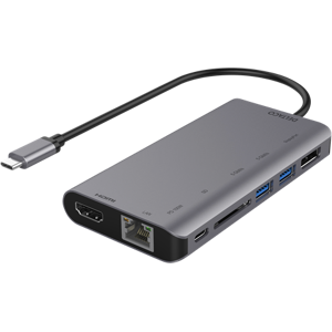 Usb-C Multi-Port Hub - Pd 100w - 7 Vejs - Grå