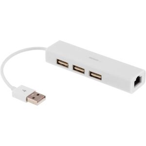 Usb 2.0 Netværksadapter Med Usb-Hub