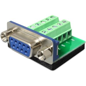 DeLOCK Terminal Block Adapter - Seriel 9 Pin Hun Til Terminal Block