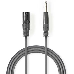 Nedis Xlr Stereokabel - Xlr 3 Pin Han - 6.35 Mm Han - 5 M