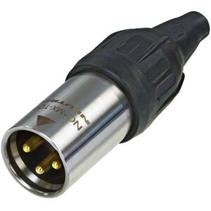 High Quality Neutrik 3 Pin Xlr Han Stik Til Lodning - Sort/sølv