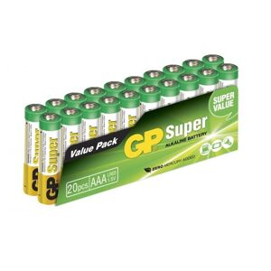 Gp - Super Alkaline - Aaa Batteri - 20 Stk.