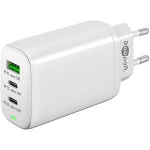 Goobay Hurtigoplader Pd - 2x Usb-C / Usb-A - 65w - Hvid