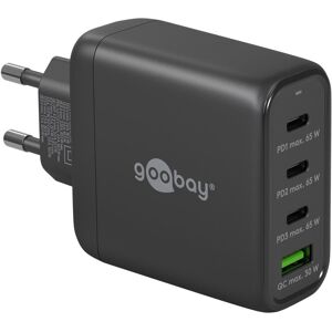 Goobay 230v Usb-C Pd Qc Multiport Oplader - 68w - Sort