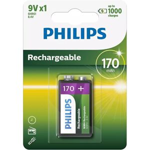 Philips 9vb1a17/10 Genopladeligt Batteri - 9v - 170 Mah - 1 Stk