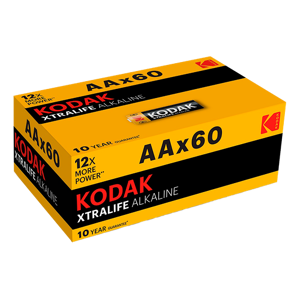 Kodak Xtralife Alkaline Aa Batteri - 60 Stk.