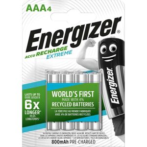 Energizer Genopladeligt Extreme Batteri - Aaa - 800 Mah - 4 Stk.