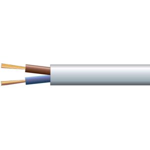 ELW Plastledning - Rund - 2x0.75mm2 - Grå - 100 M